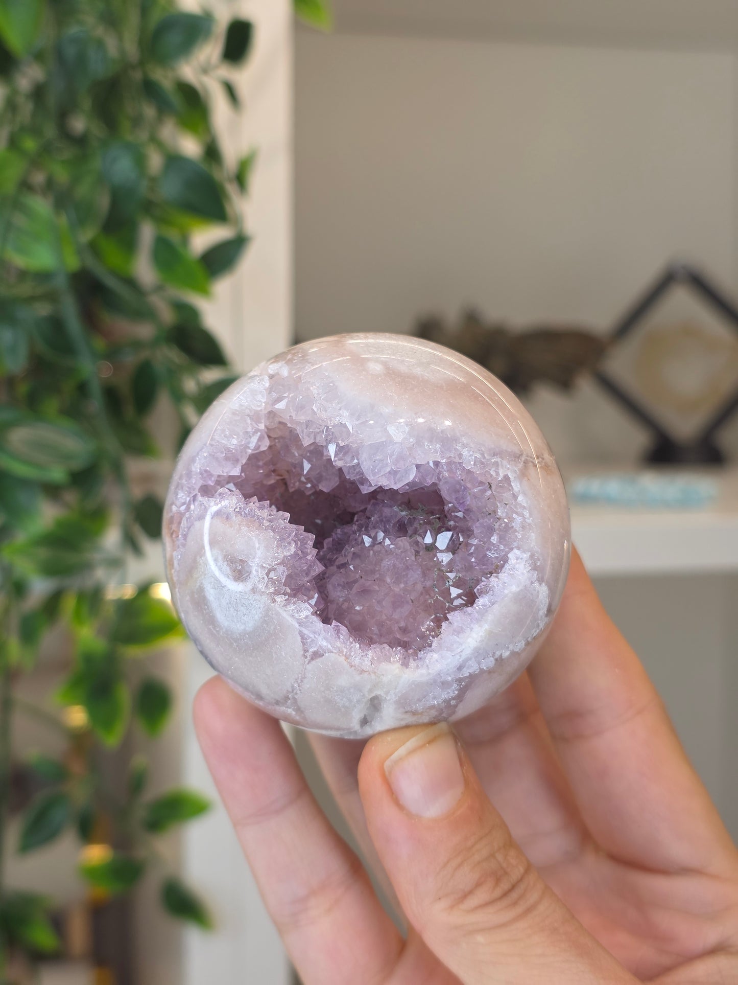 High Grade Madagascan Pink Amethyst Sphere - C