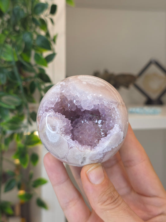 High Grade Madagascan Pink Amethyst Sphere - C