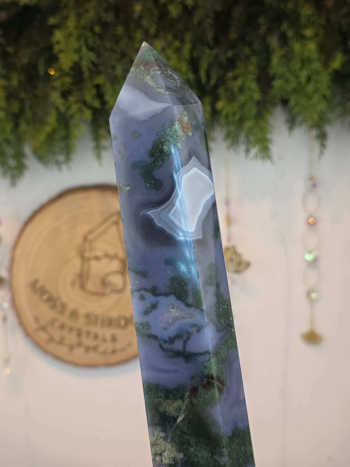 Moss Agate Statement Tower