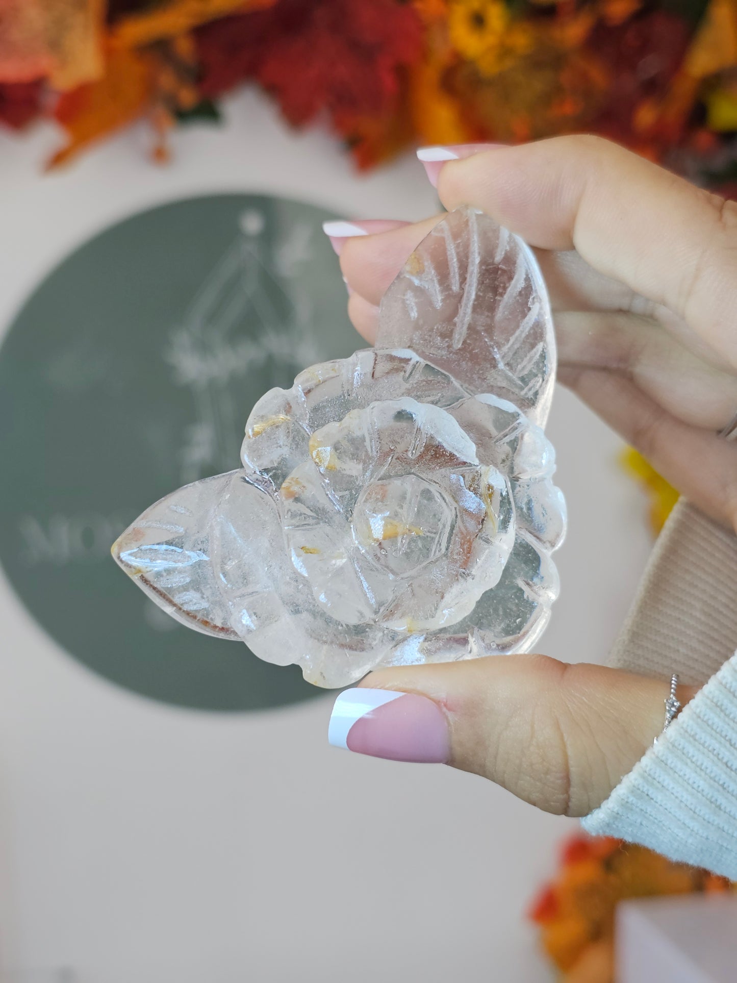 Clear Quartz Flower - MAS1296