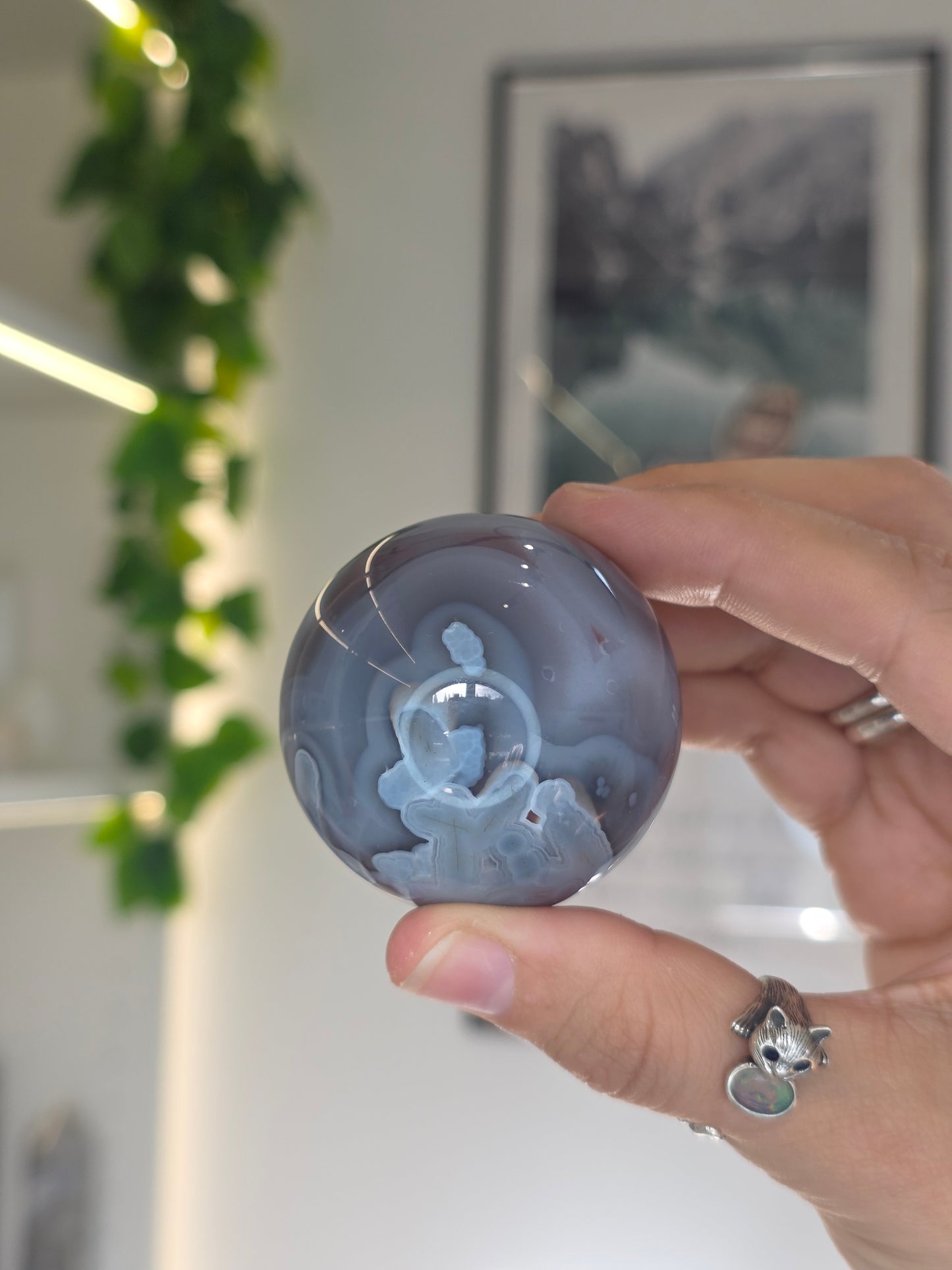 Swazi Agate Sphere from Mozambique - U38