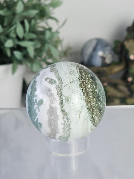 Unicorn Jasper Sphere - MAS0686