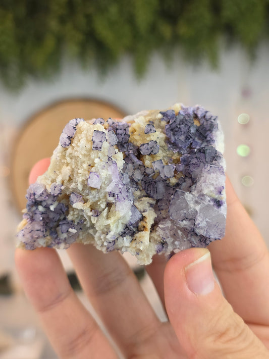 Purple QR Fluorite from Guizhou, China B