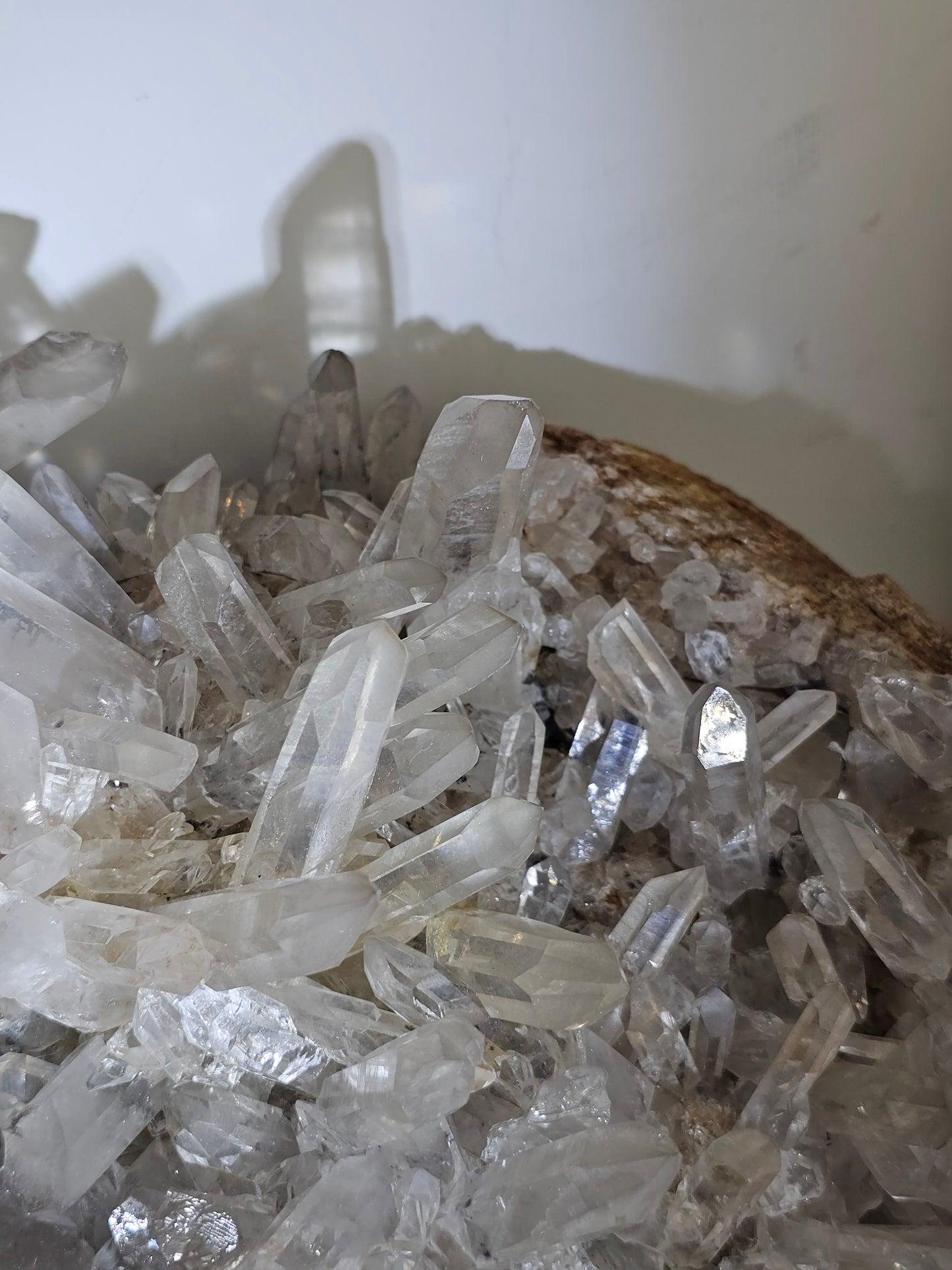 Clear Quartz Cluster from Arkansas, USA - MAS3516