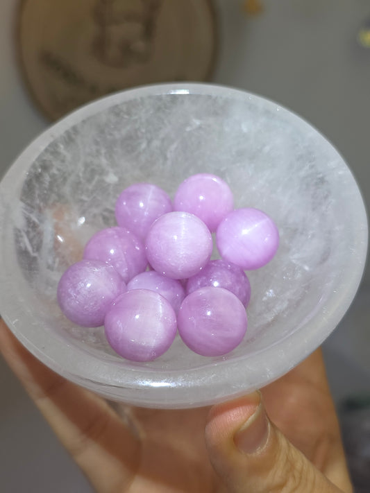 High Quality Kunzite Mini Spheres