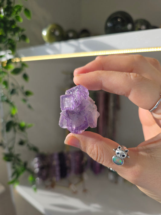 Purple Window Fluorite from Weishan, Yunnan Province, China D