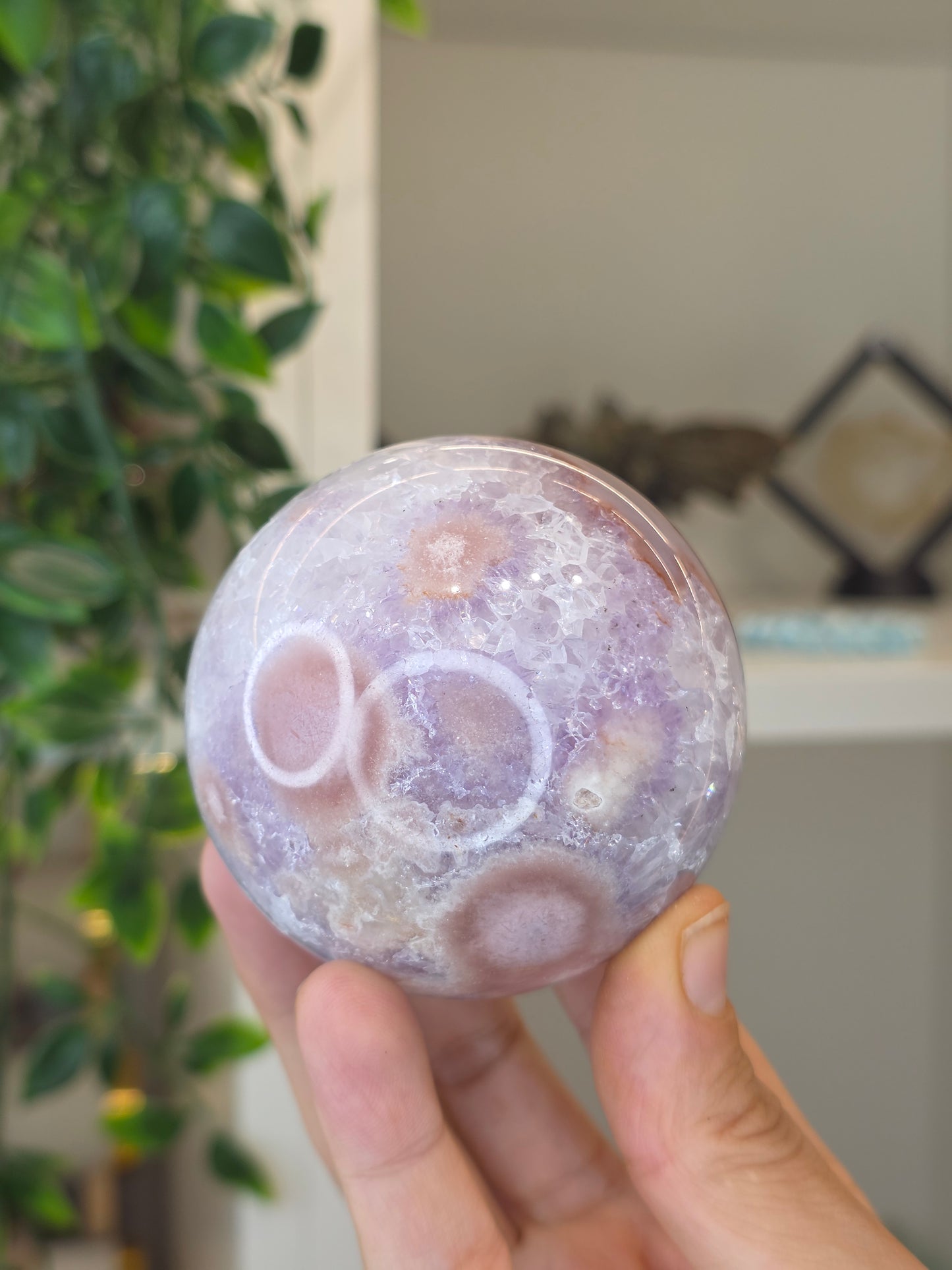 High Grade Madagascan Pink Amethyst Sphere - B