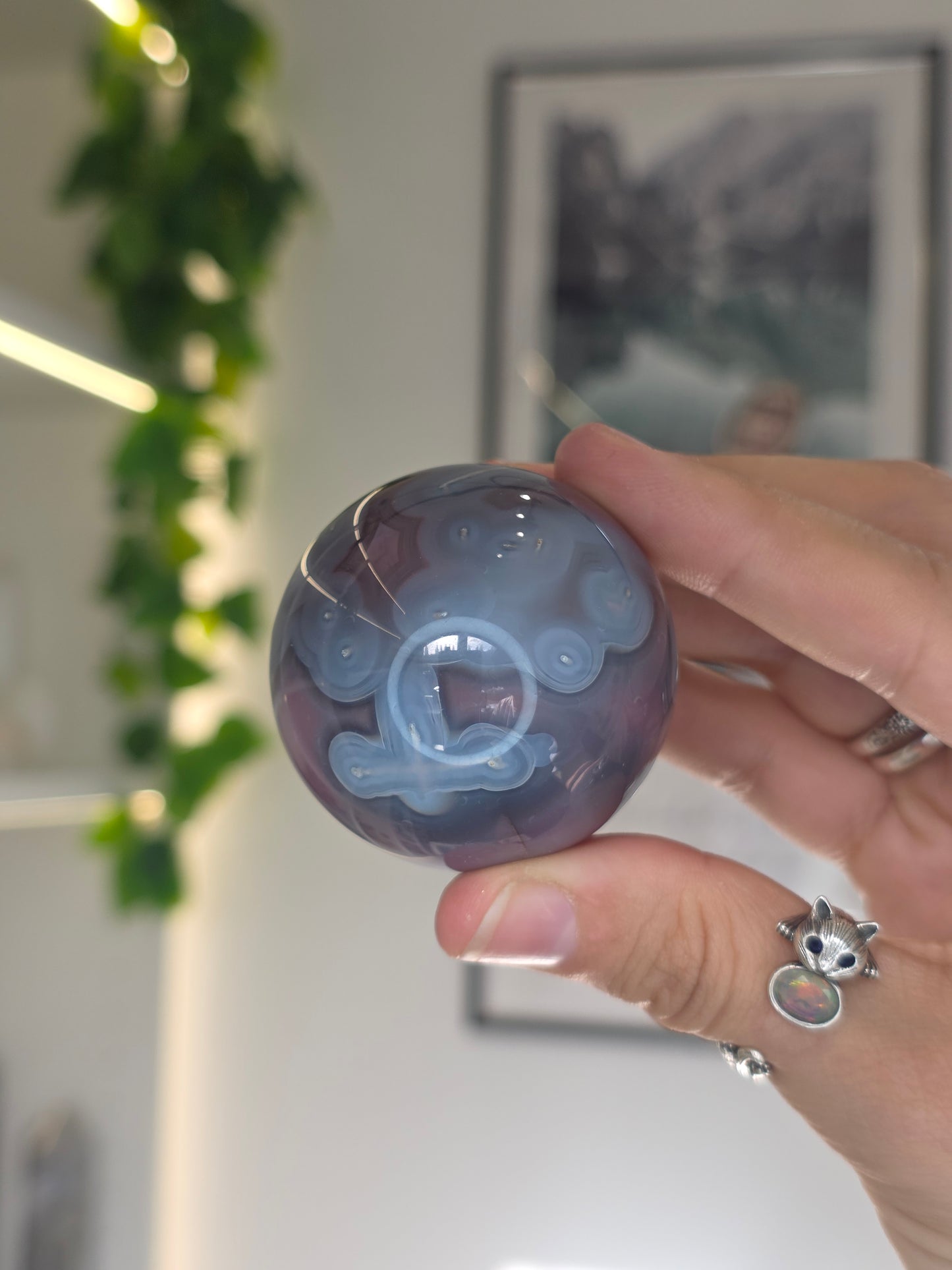 Swazi Agate Sphere from Mozambique - T