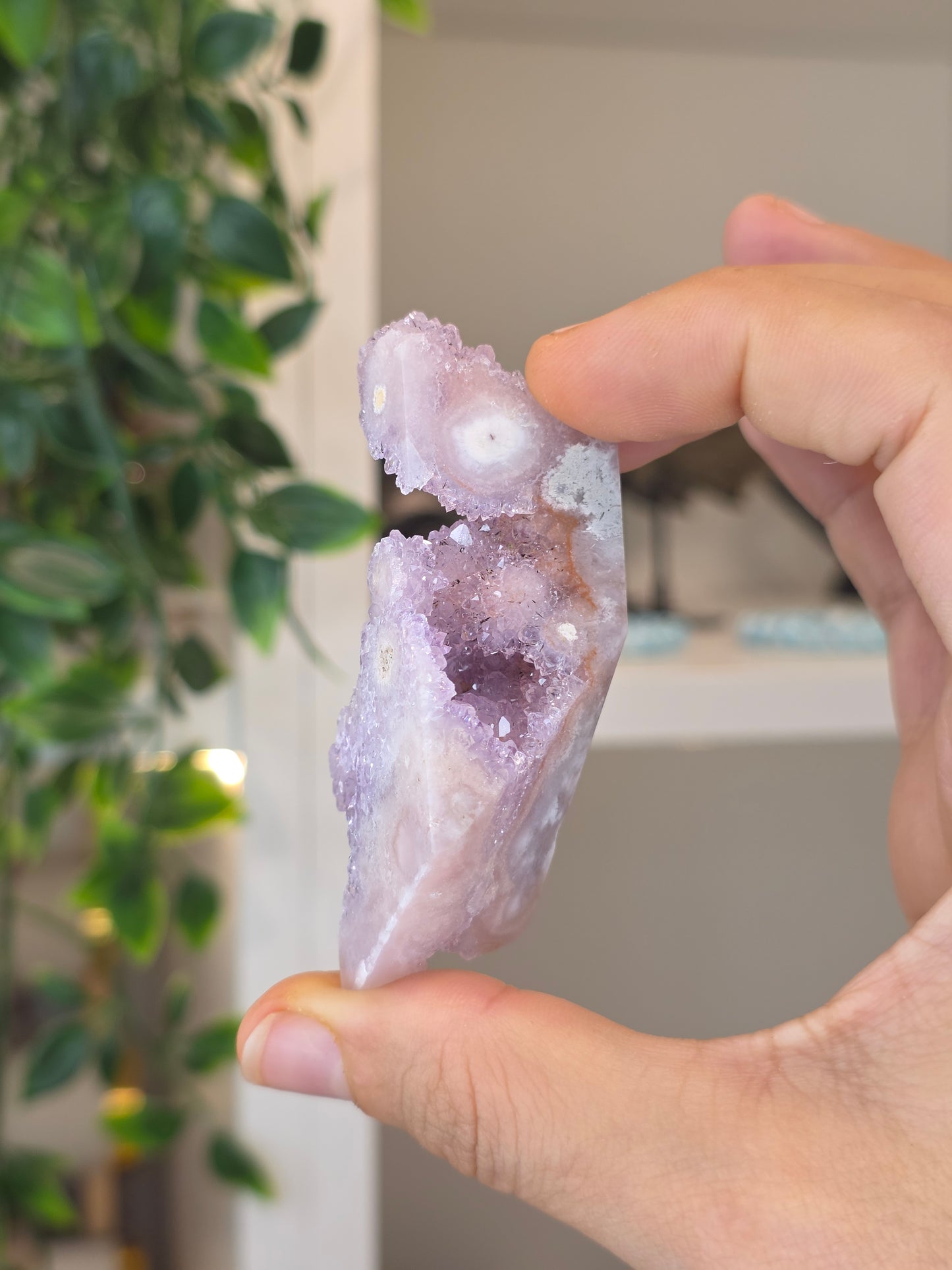 High Grade Madagascan Pink Amethyst Freeform - C