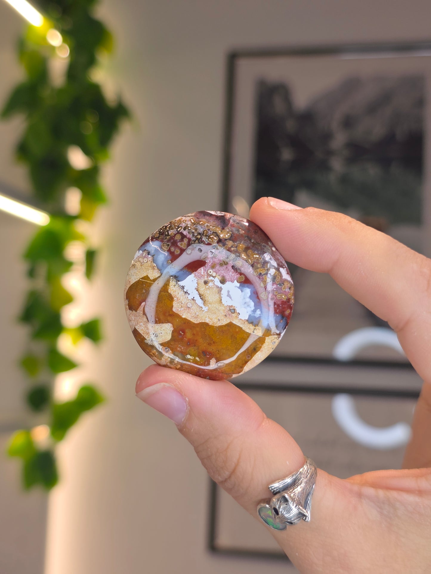 Madagascan Sea Jasper Buttons