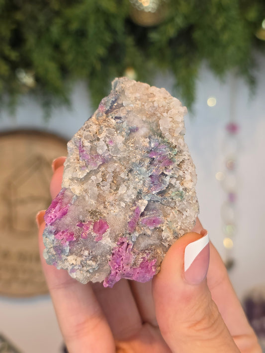 Raw Genuine Ruby with Blue Mica from Xiang Jing, China - MAS6117