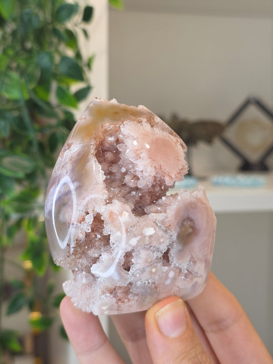 High Grade Madagascan Pink Amethyst Freeform Tear Drop - G