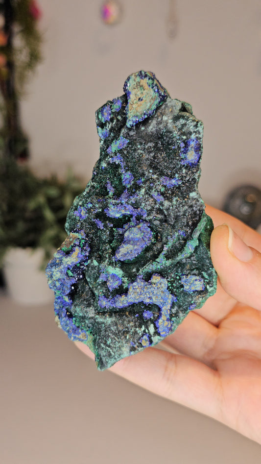 Azurite with Malachite Specimen K - MAS0502