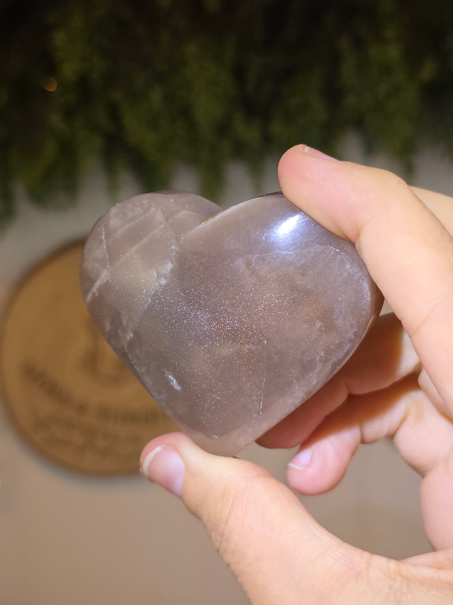 Peach Moonstone Hearts