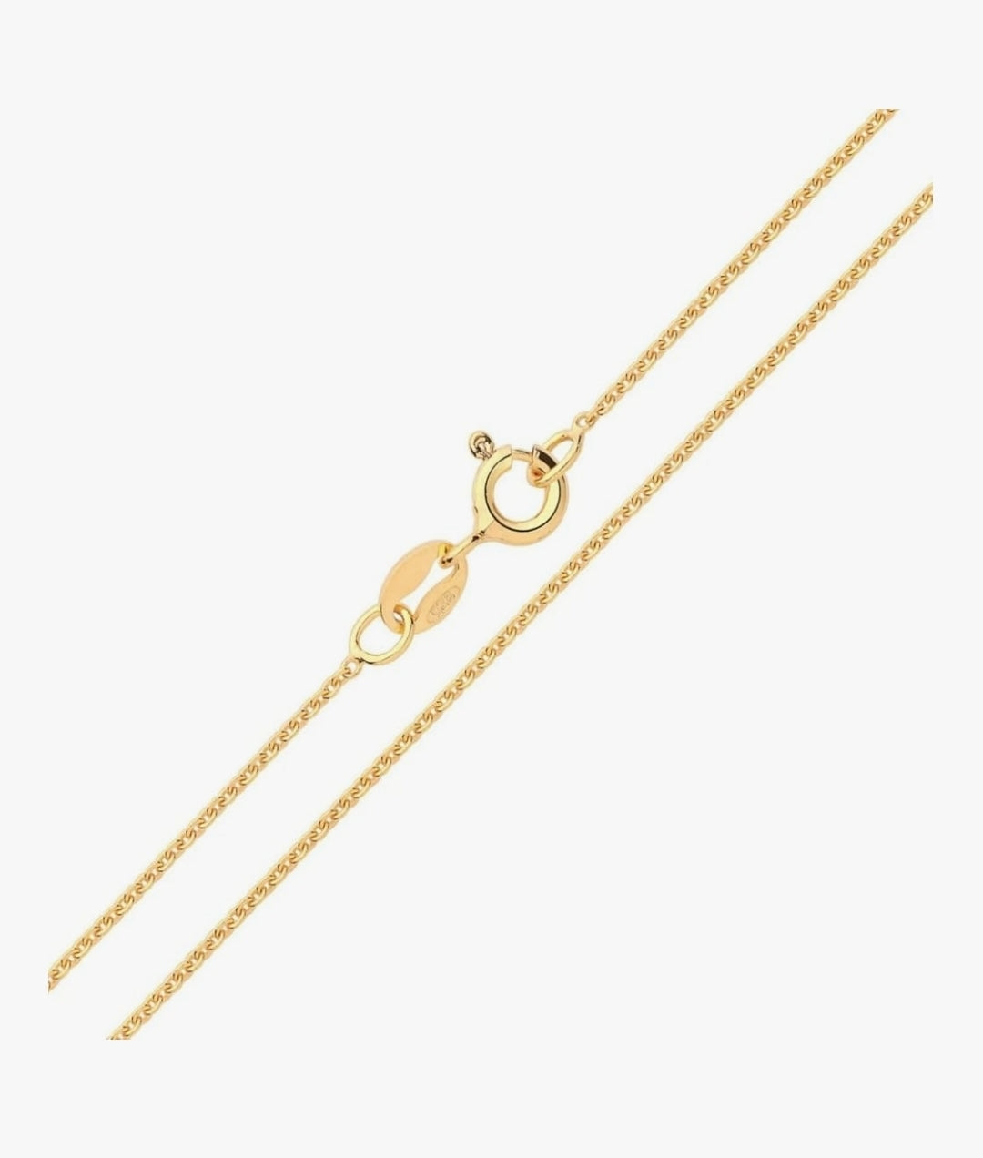 S925 Silver / 9ct Gold Plated S925 Silver 1.1mm 20" Chain - MAS0765