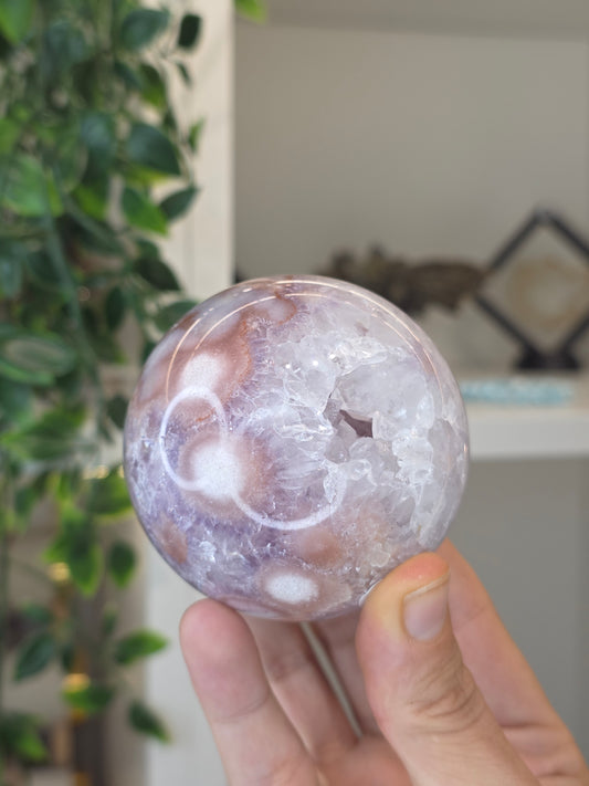 High Grade Madagascan Pink Amethyst Sphere - B
