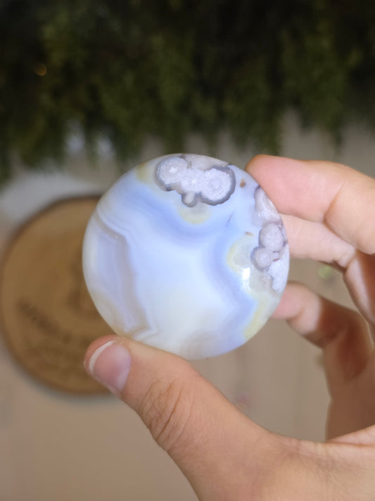 Flower Agate Flat Stone