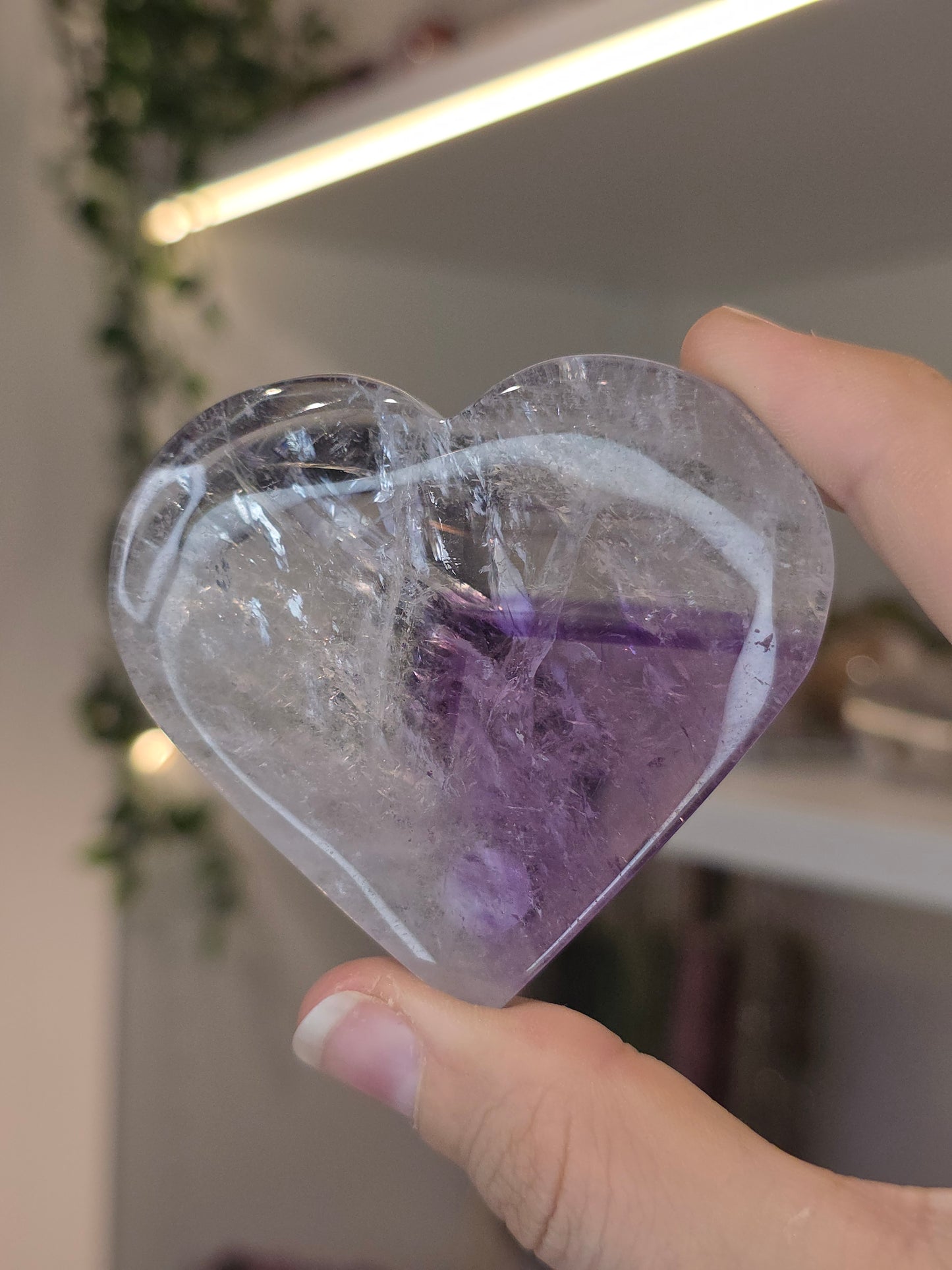 Phantom Amethyst Hearts from Brazil