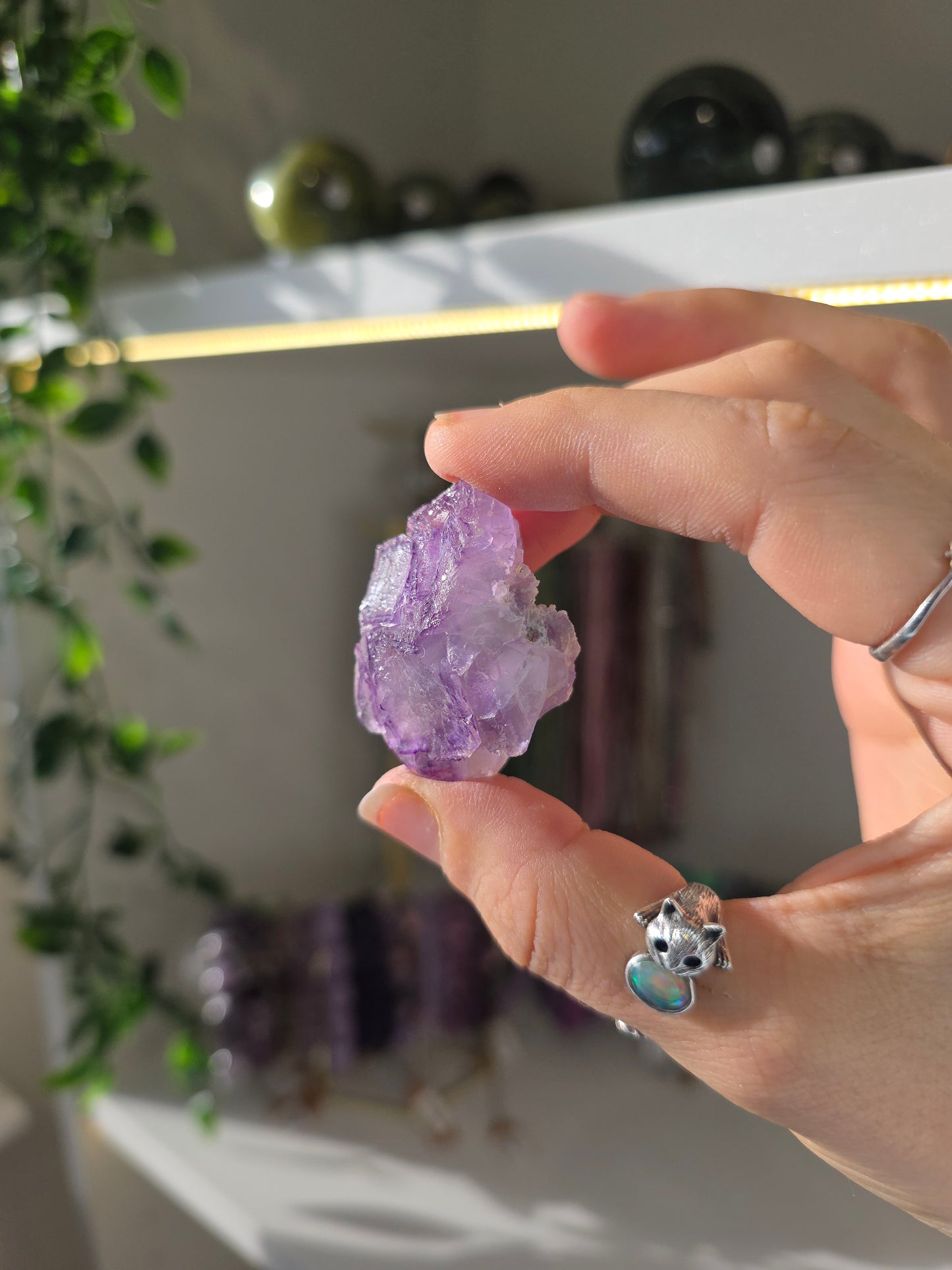Purple Window Fluorite from Weishan, Yunnan Province, China D