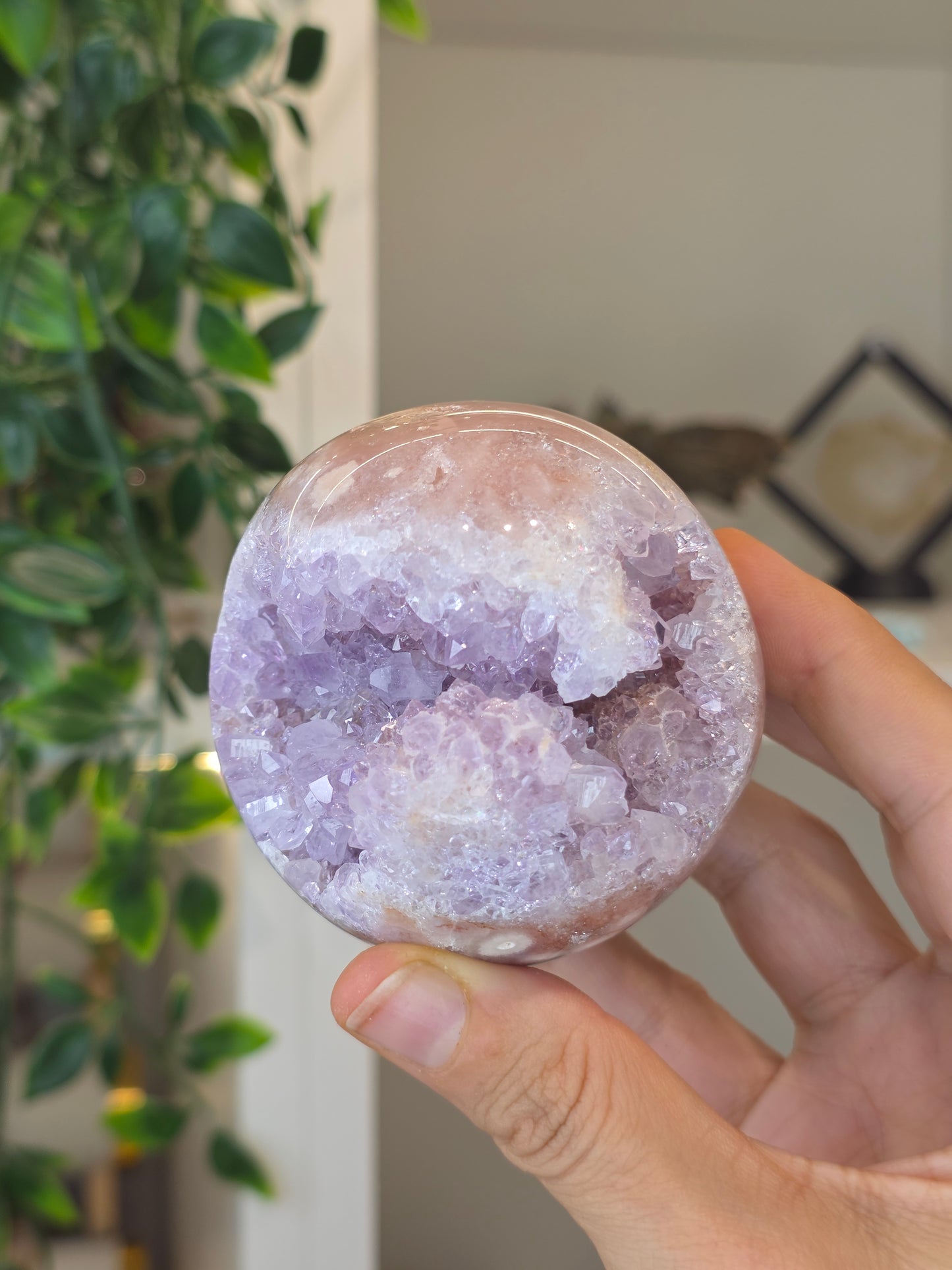 High Grade Madagascan Pink Amethyst Sphere - A