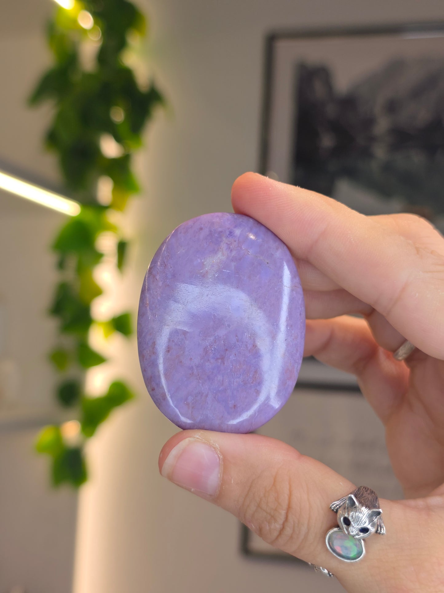 Lavender Jade Palm Stones