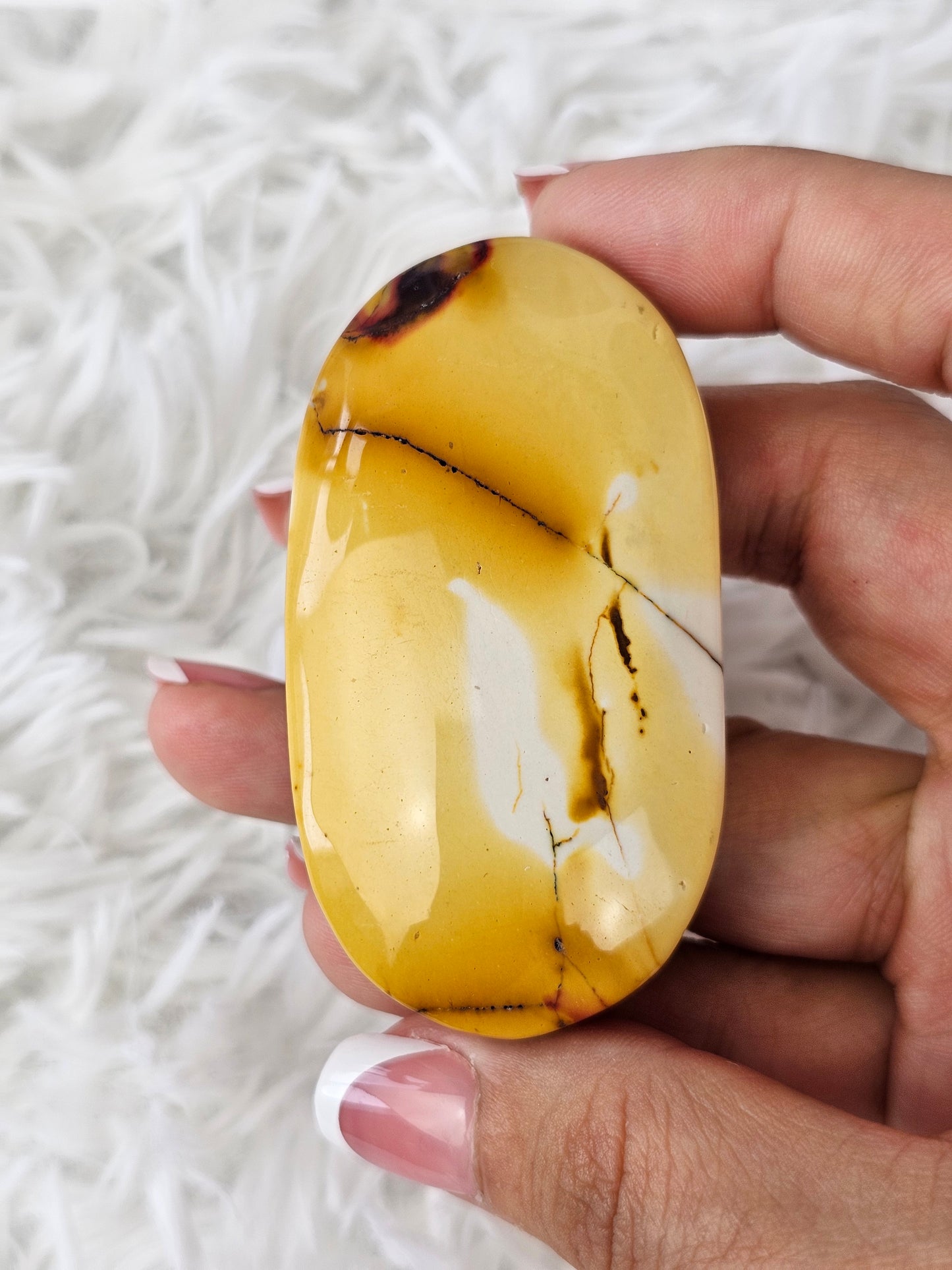 Mookaite Palm Stone - MAS0742