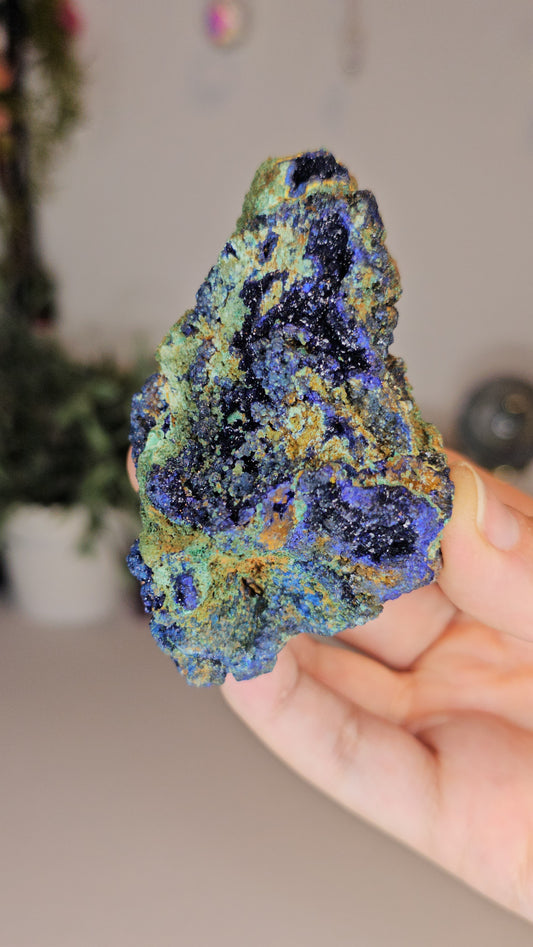 Azurite with Malachite Specimen L - MAS0503