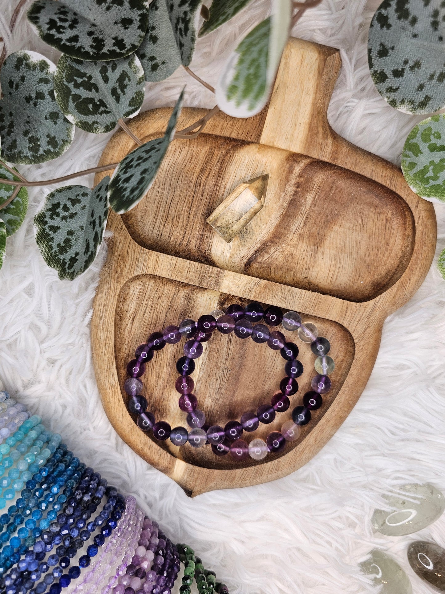 Purple Fluorite 8mm Bracelet - MAS0898