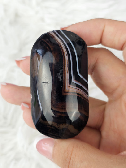 Sardonyx Palm Stone - MAS0729