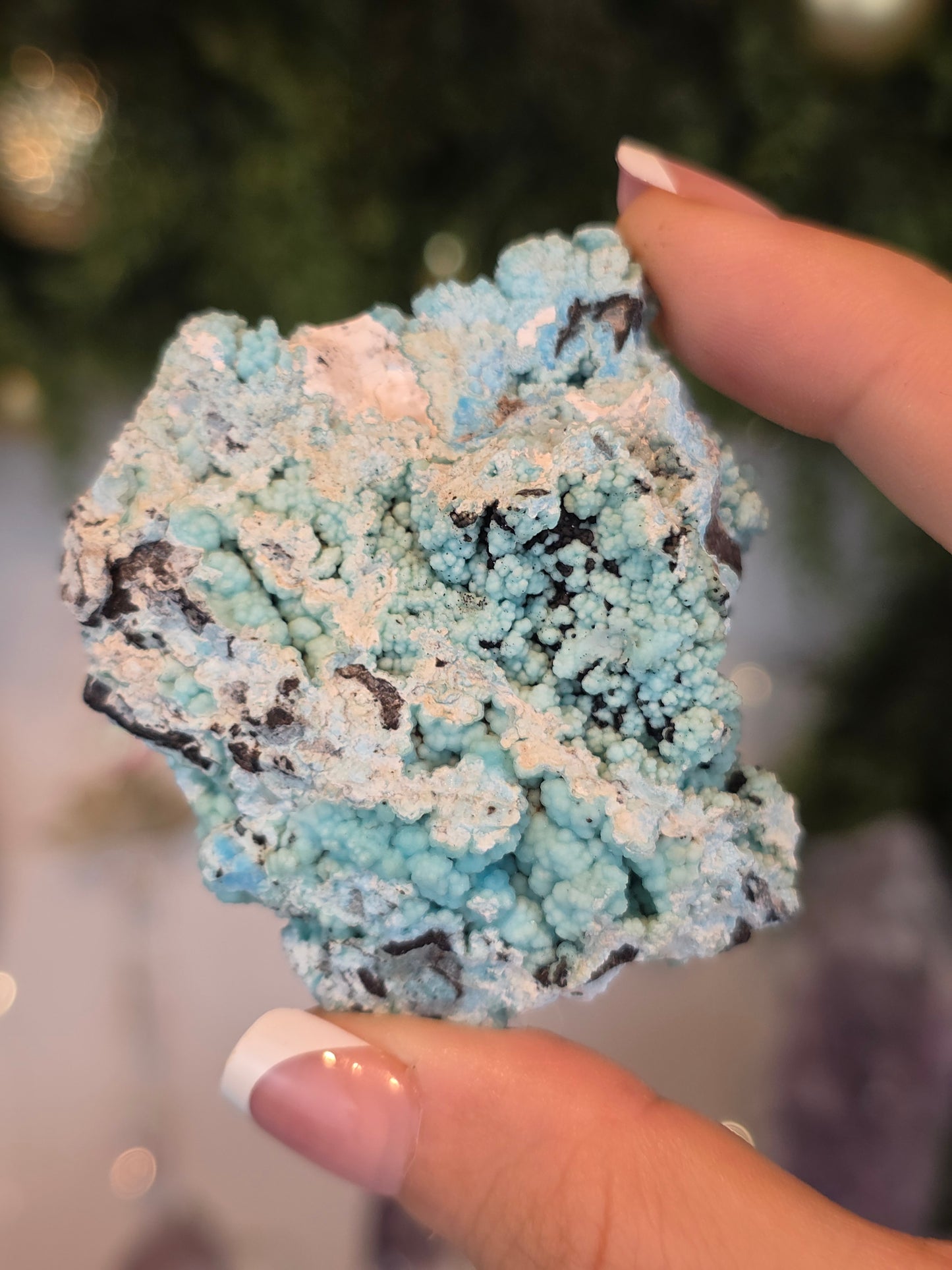 Blue Gibbsite from Guizhou, China - MAS6076