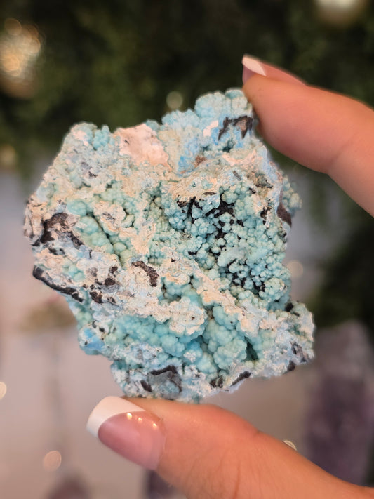 Blue Gibbsite from Guizhou, China - MAS6076