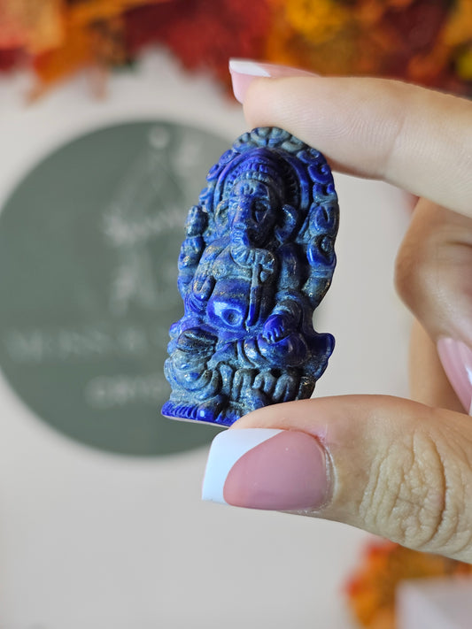 Lapis Lazuli Ganesh - MAS1316