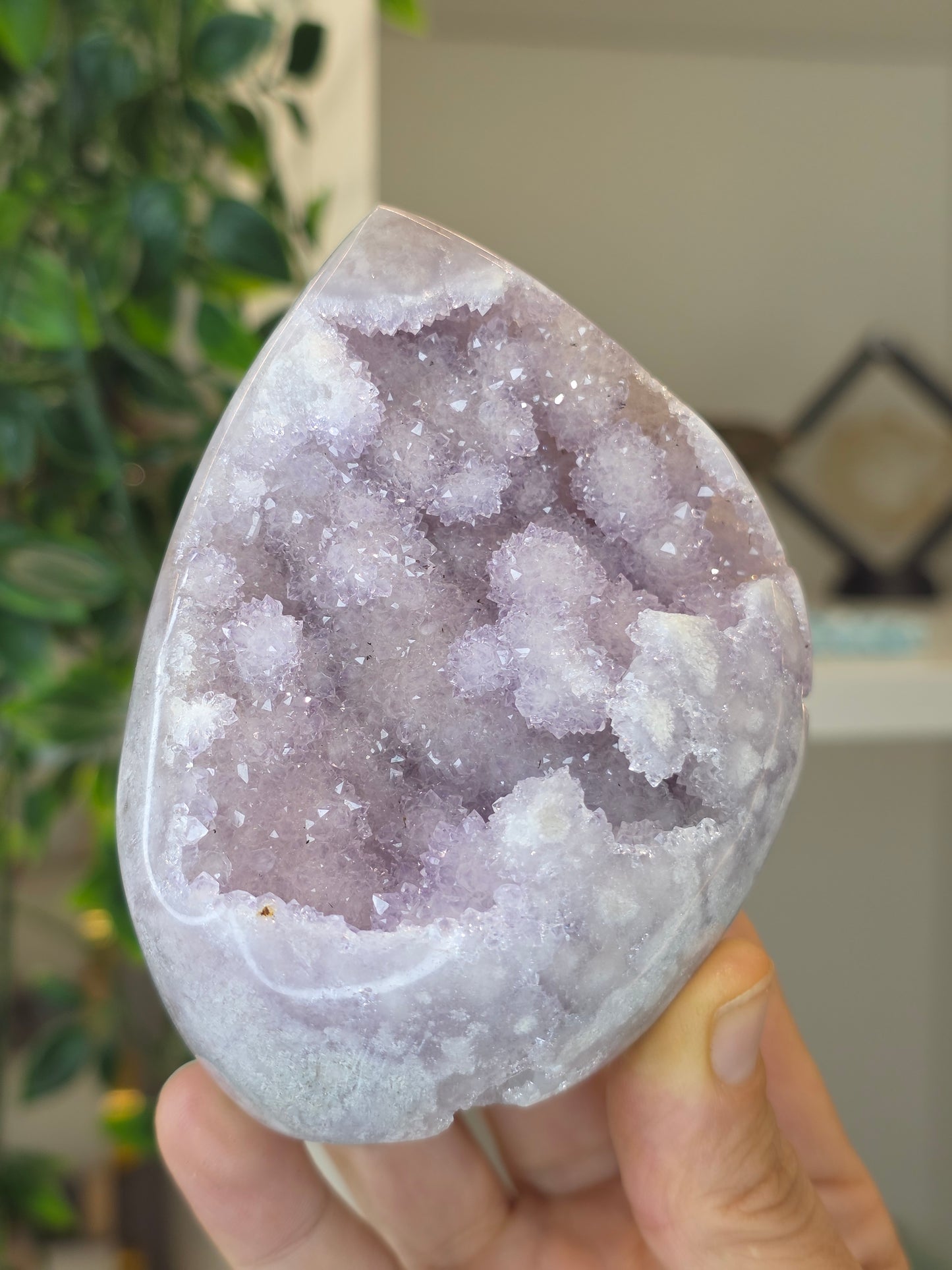 High Grade Madagascan Pink Amethyst Freeform Tear Drop - A