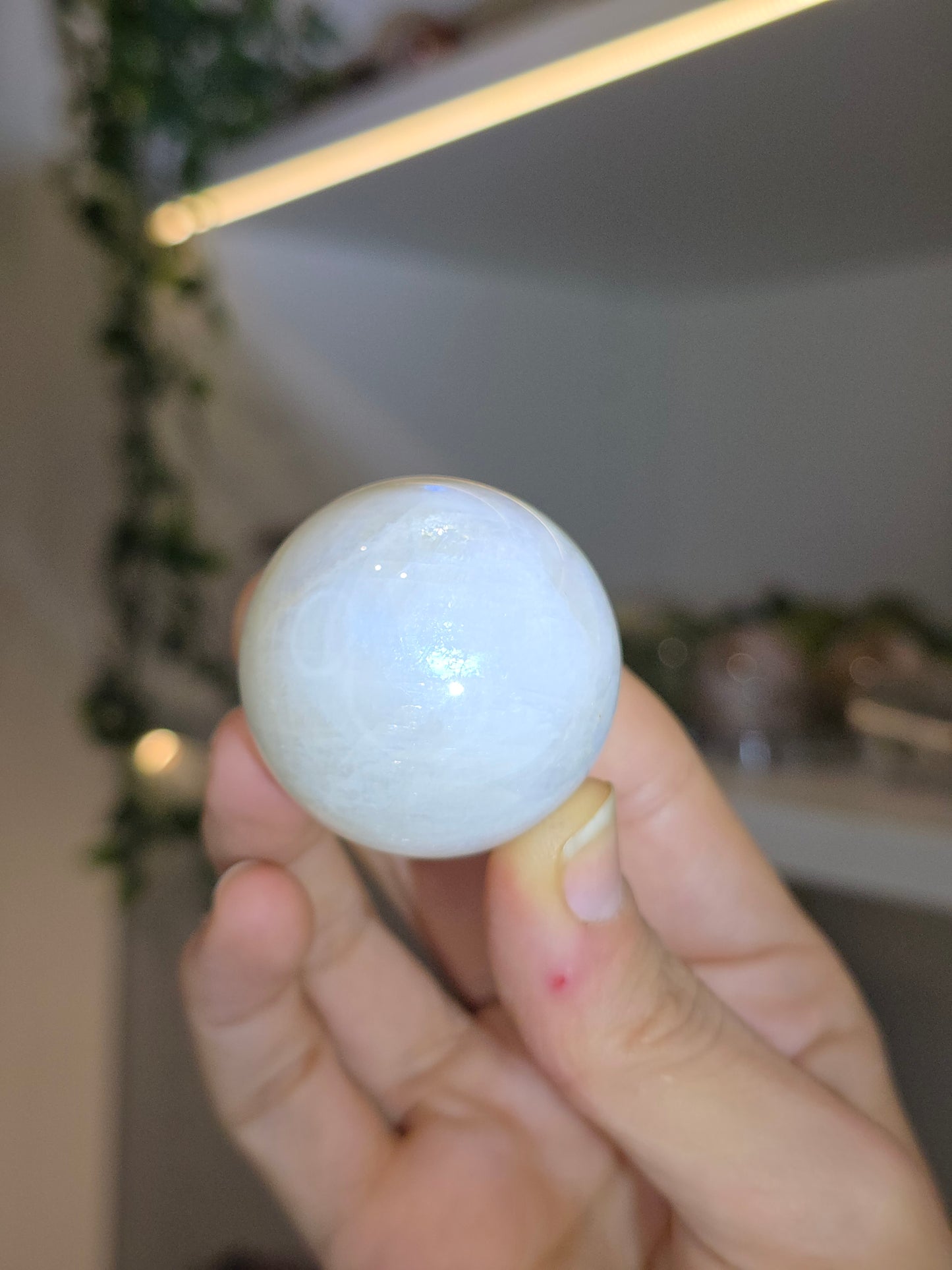 White Moonstone Spheres