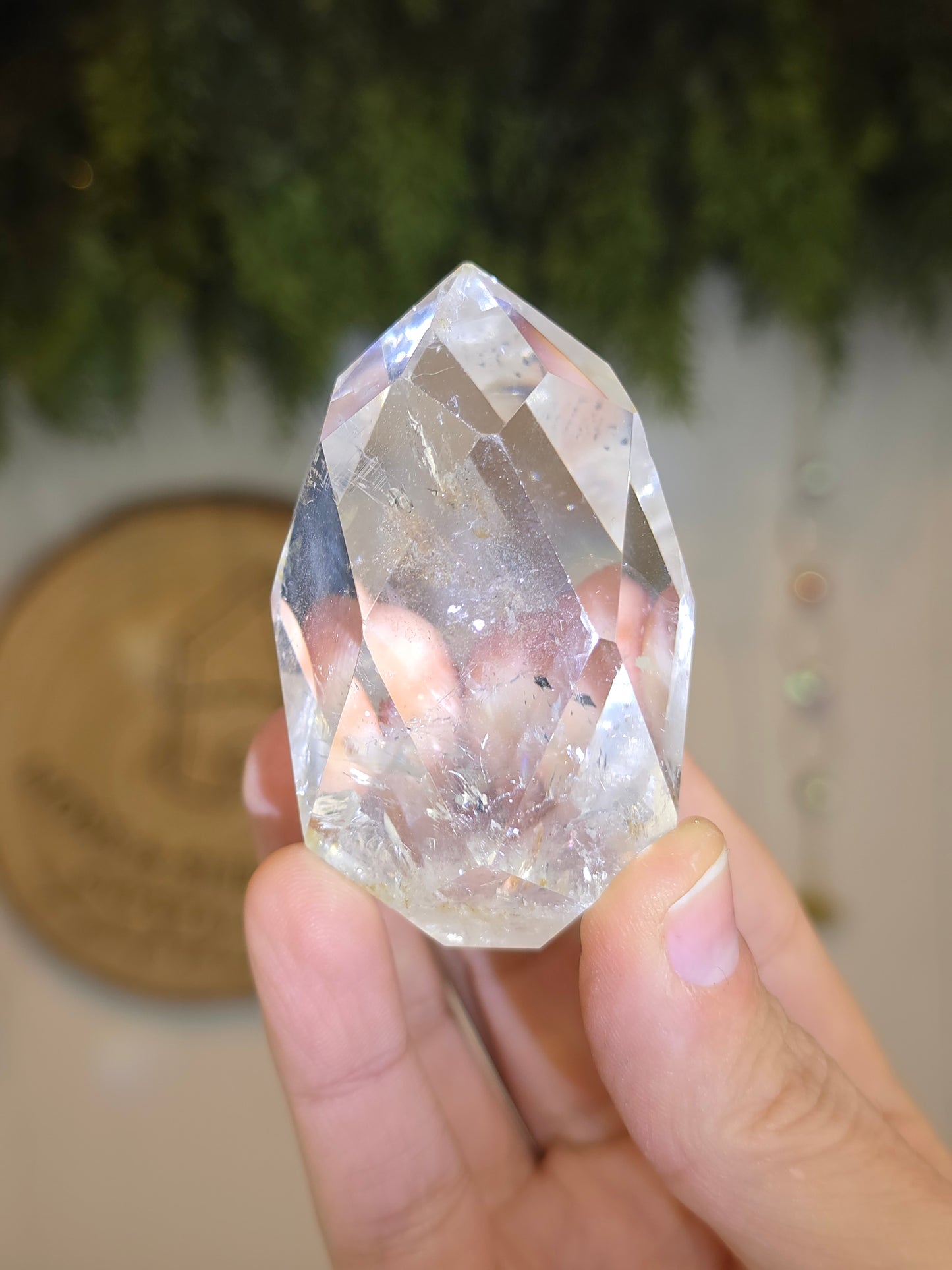 Facetted Clear Quartz Freeform