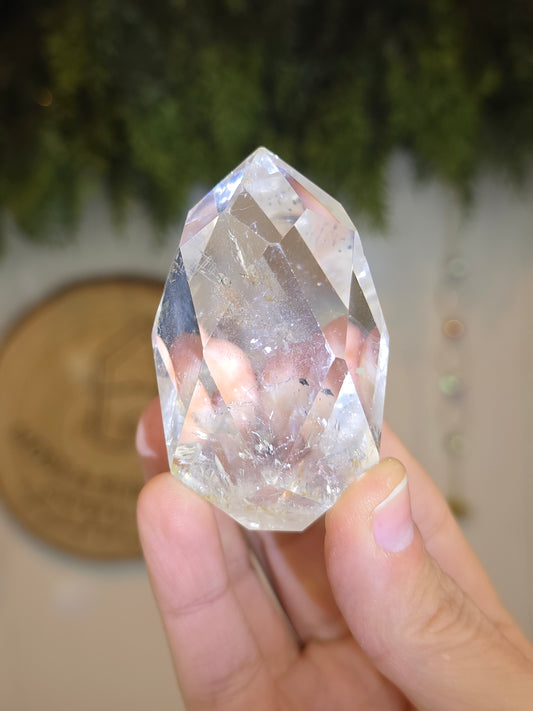 Facetted Clear Quartz Freeform