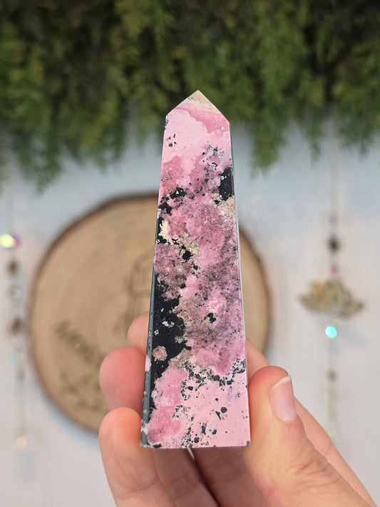 Peruvian Rhodonite Obelisk C