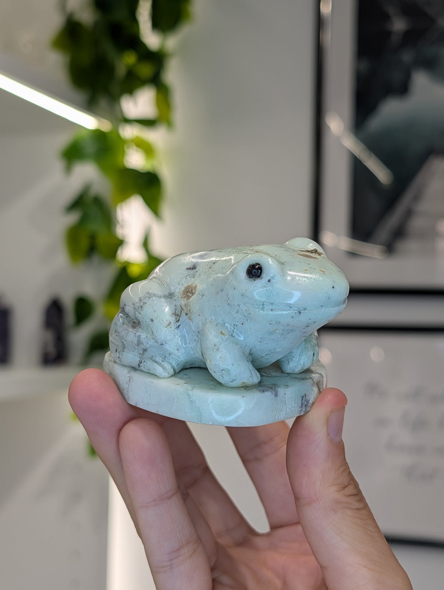 Hand Carved Indonesian Chrysoprase Frogs and Turtles