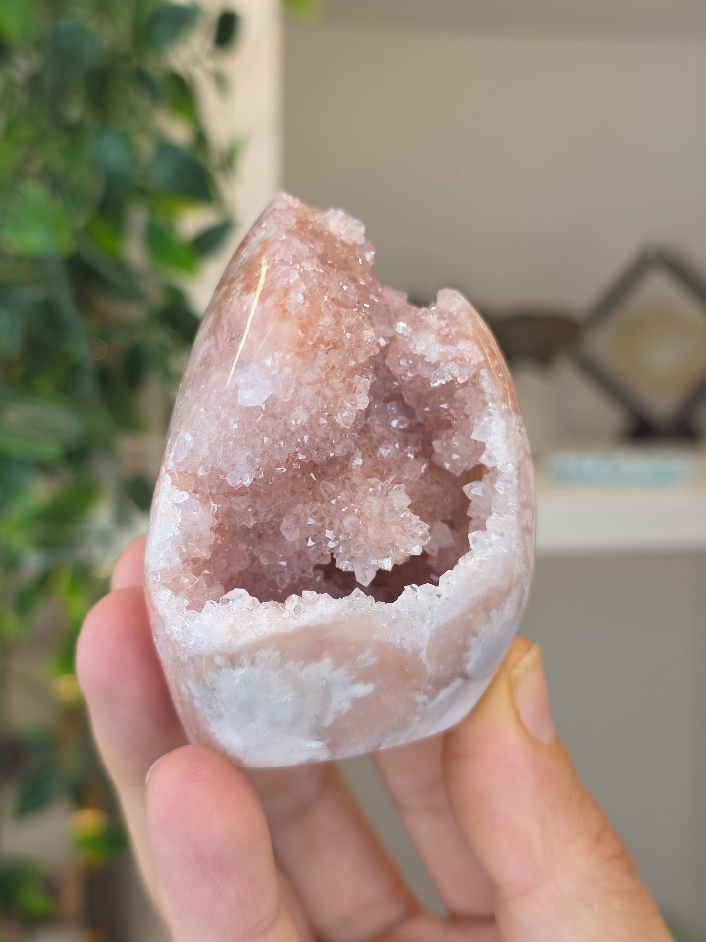 High Grade Madagascan Pink Amethyst Freeform Tear Drop - M