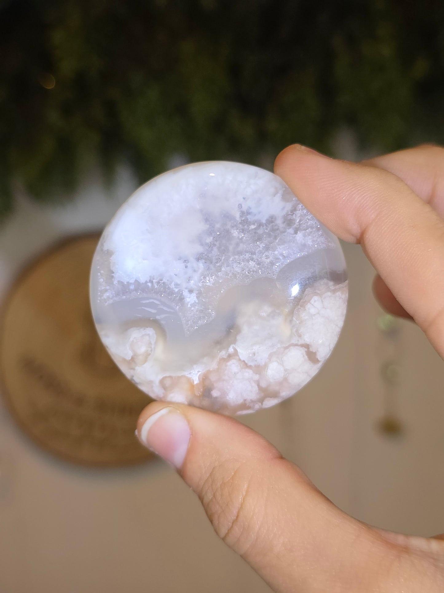 Flower Agate Flat Stone