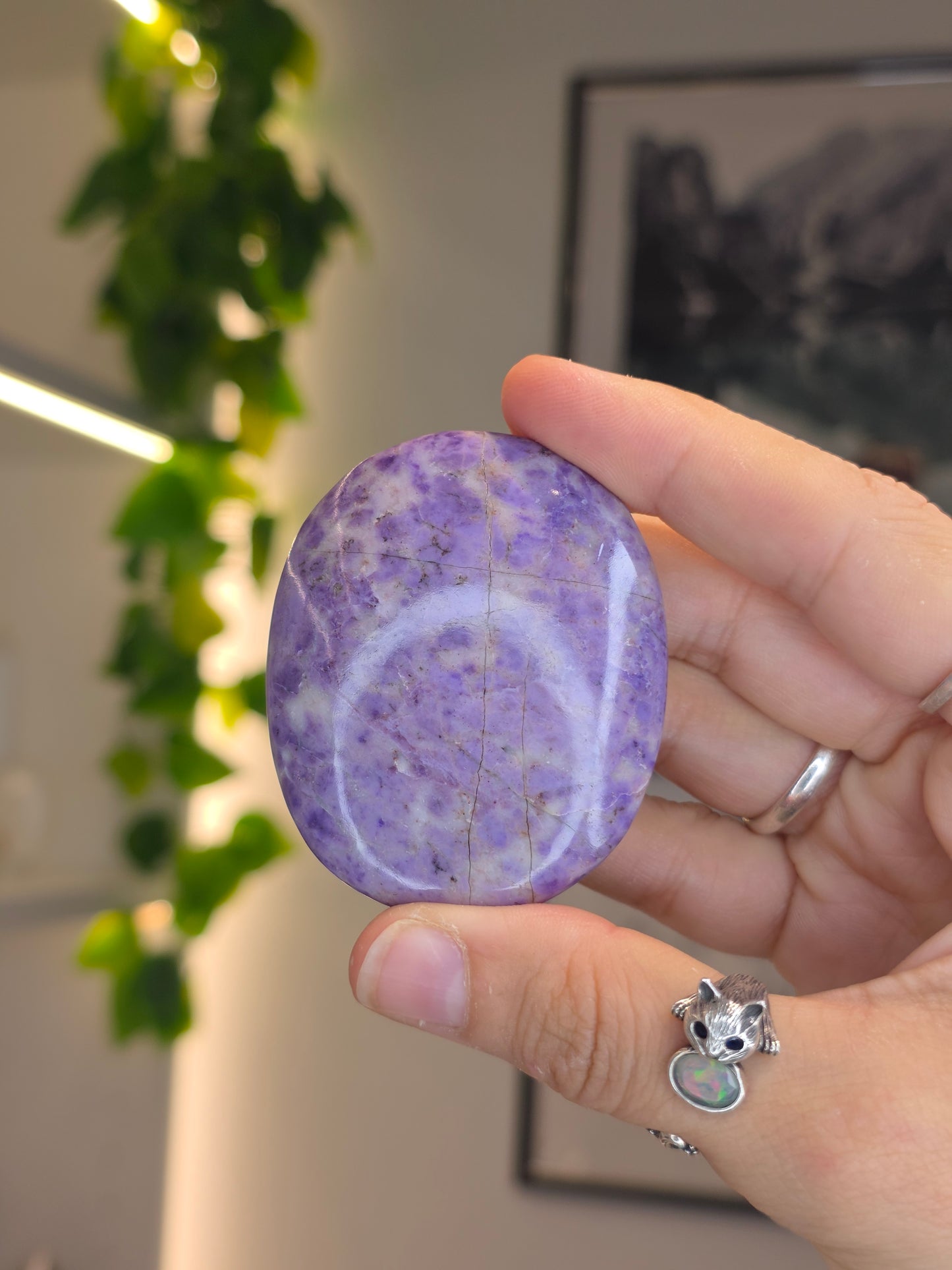 Lavender Jade Palm Stones