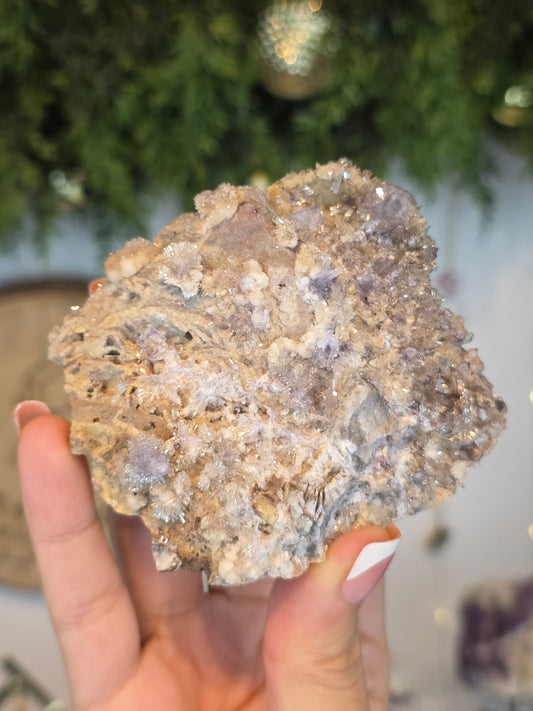 UV reactive Creedite with Fluorite from the Dachang Mine, Guizhou, China - MAS6119