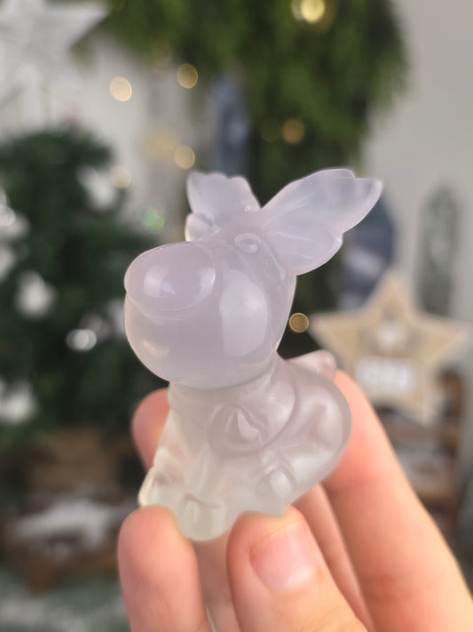 Lavender Fluorite Reindeer- MAS6025