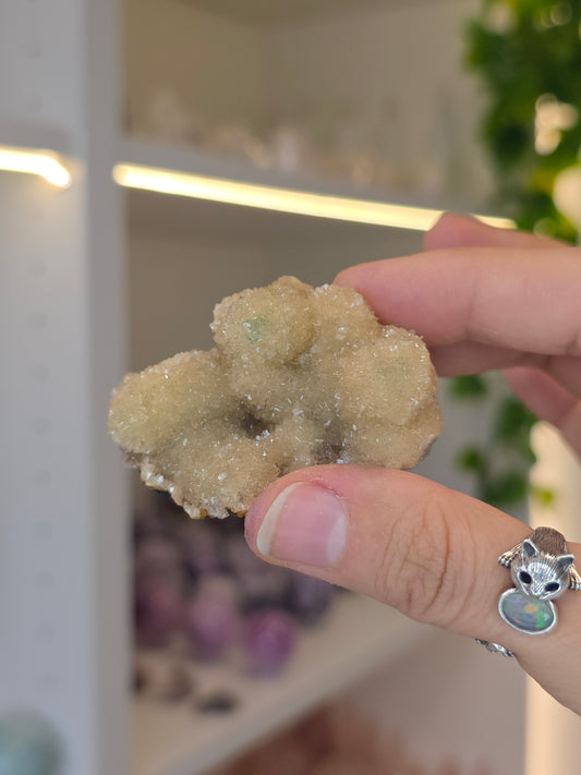 Sugary Dogtooth Calcite with Heulandite and Stilbite from Madhya Pradesh, India - I