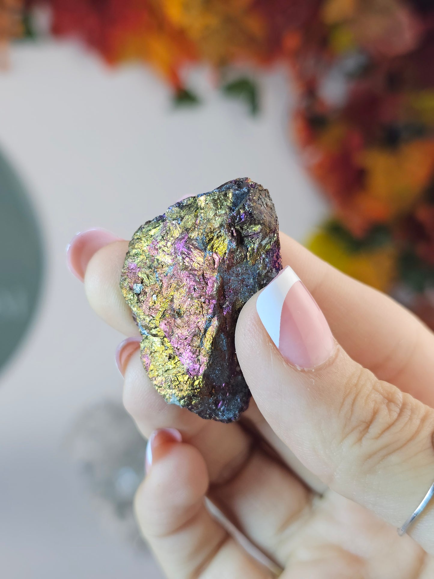 Intuitively chosen Colourful Pyrite on Limestone Matrix - MAS2805