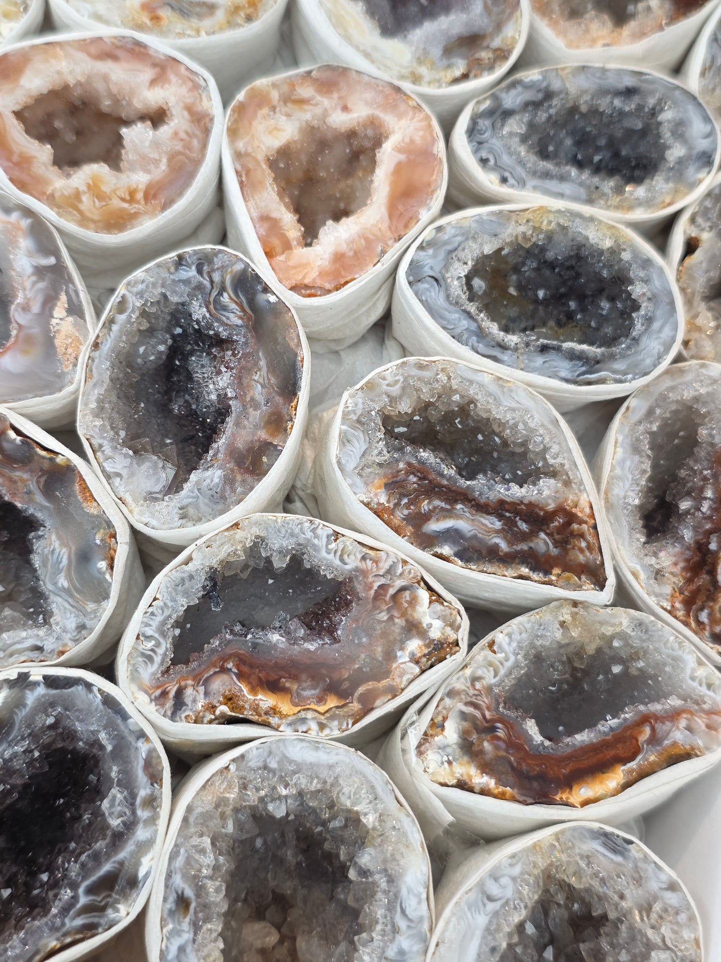 Intuitively Chosen Single Brazilian Agate Geodes