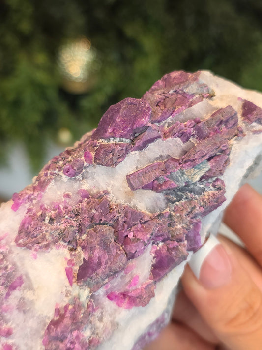 Raw Genuine Ruby with Blue Mica from Xiang Jing, China - MAS6108