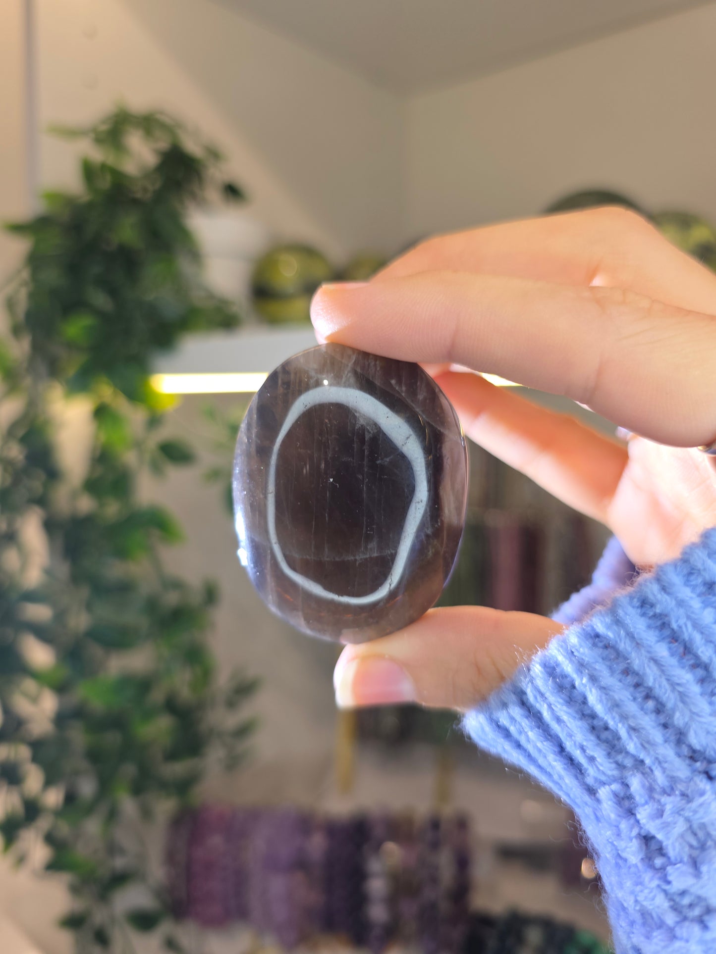 Black Rose Quartz Palms