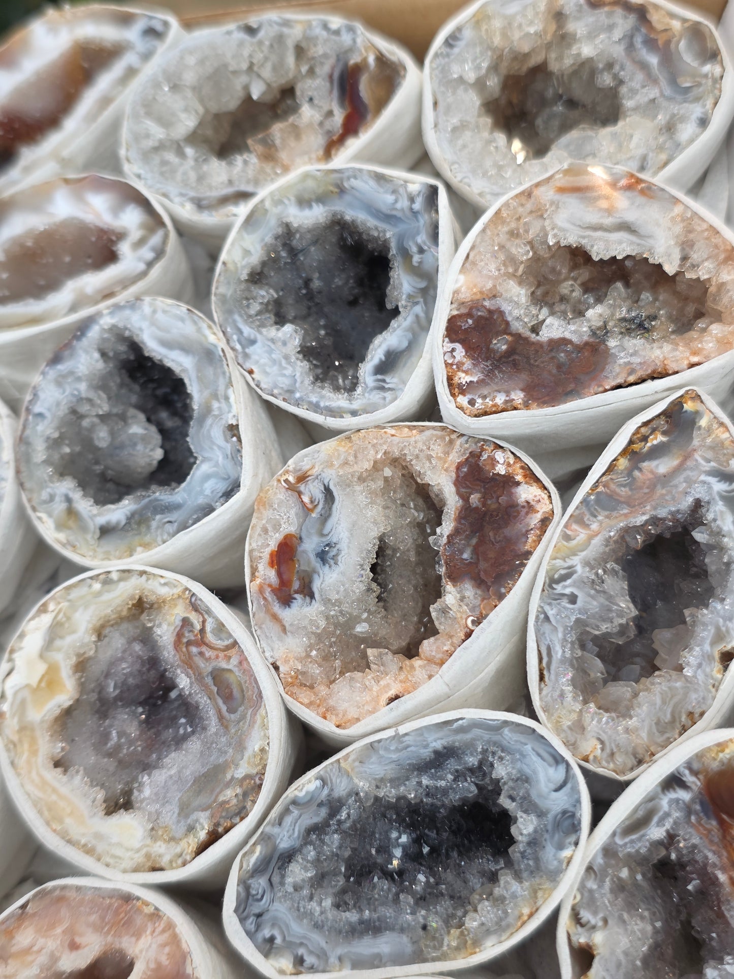 Intuitively Chosen Single Brazilian Agate Geodes