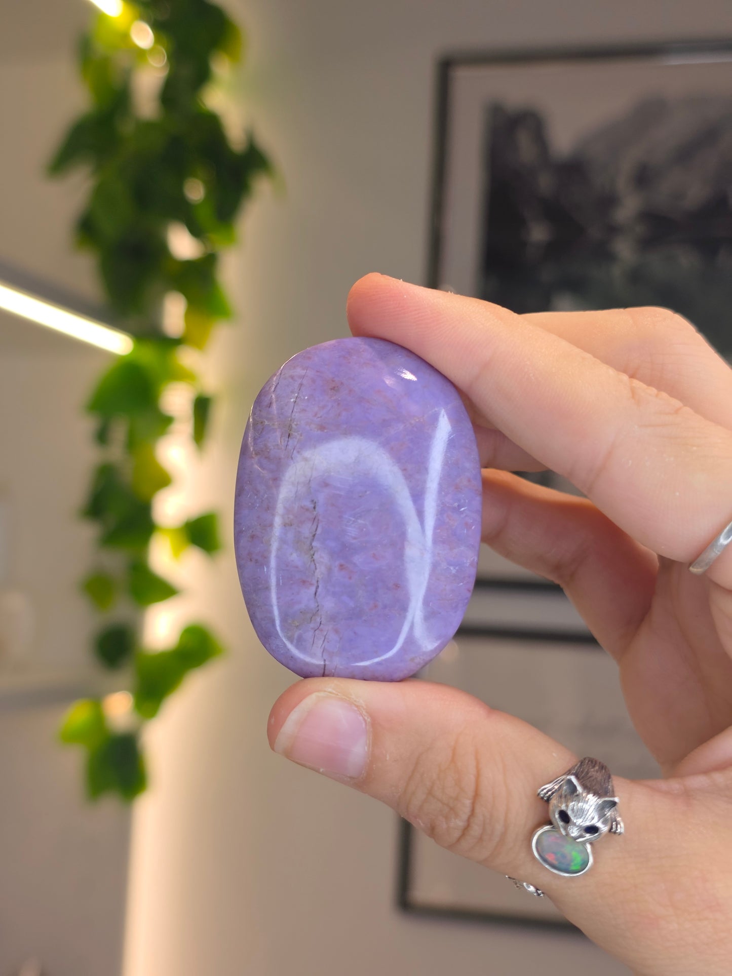 Lavender Jade Palm Stones